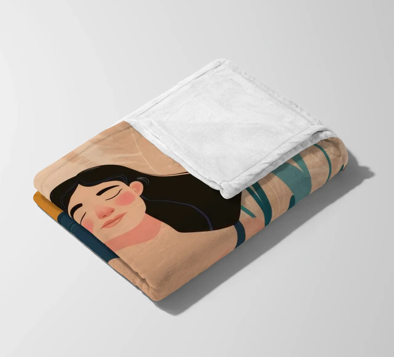 Lotus Pose Tranquility fleece blanket by Peak Delusion