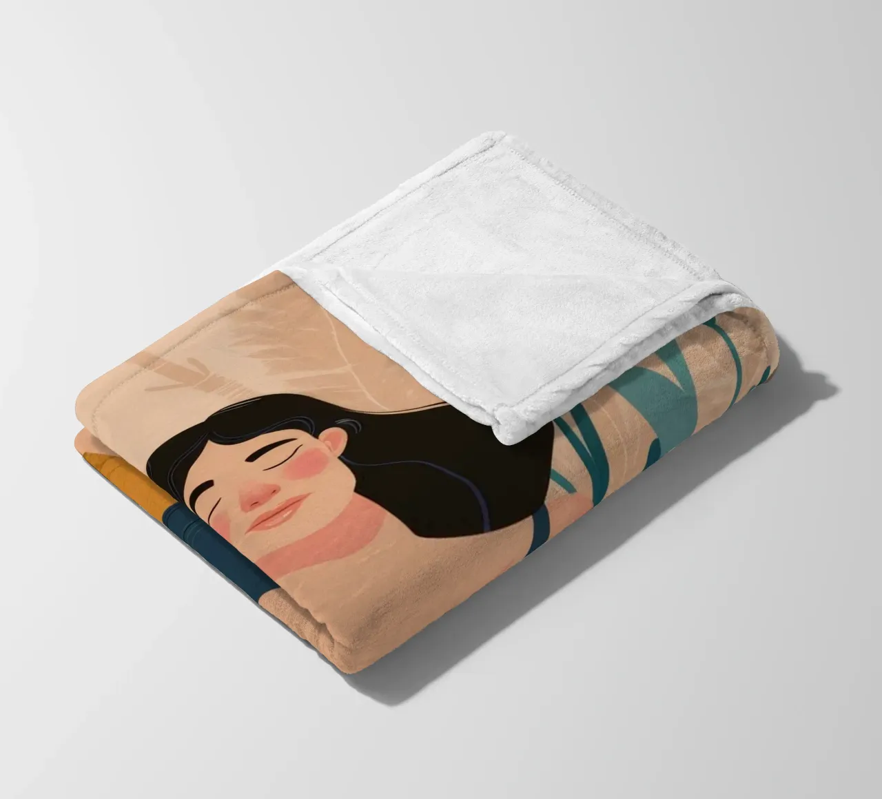 Lotus Pose Tranquility fleece blanket by Peak Delusion