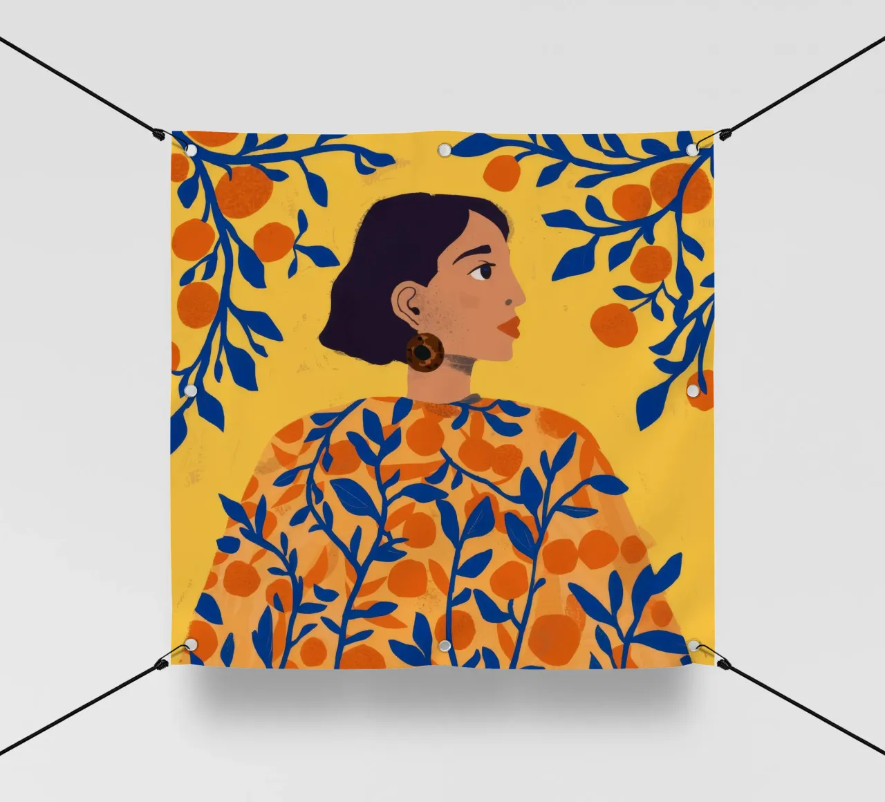 Ritratto di Orange Grove telo in pvc da Peak Delusion