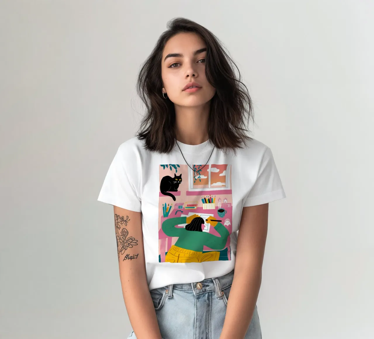 Sogno ad occhi aperti della scrivania creativa t-shirt da Peak Delusion