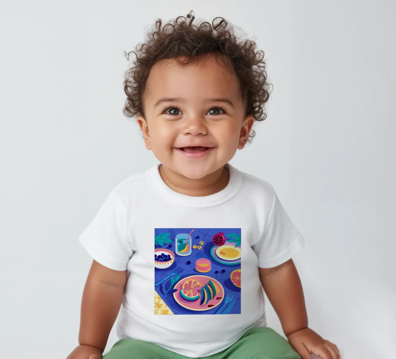 Citrus Splash Soiree Baby T-Shirt von Muse Artworks