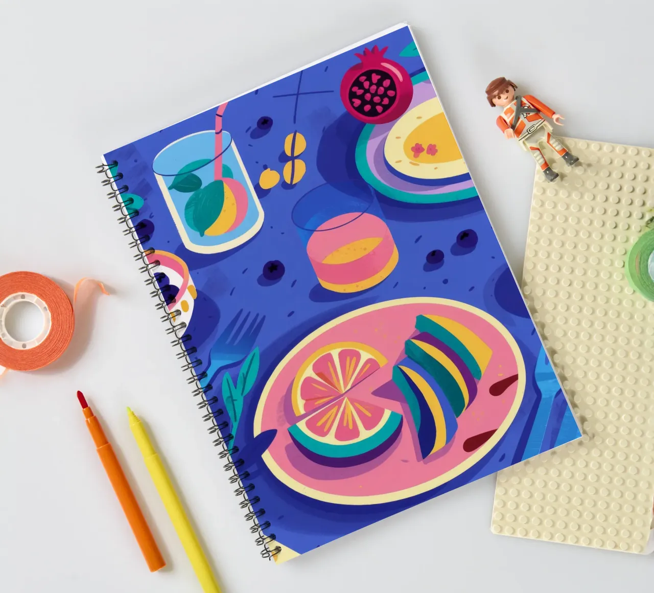 Citrus Splash Soiree Ringbuch von Muse Artworks