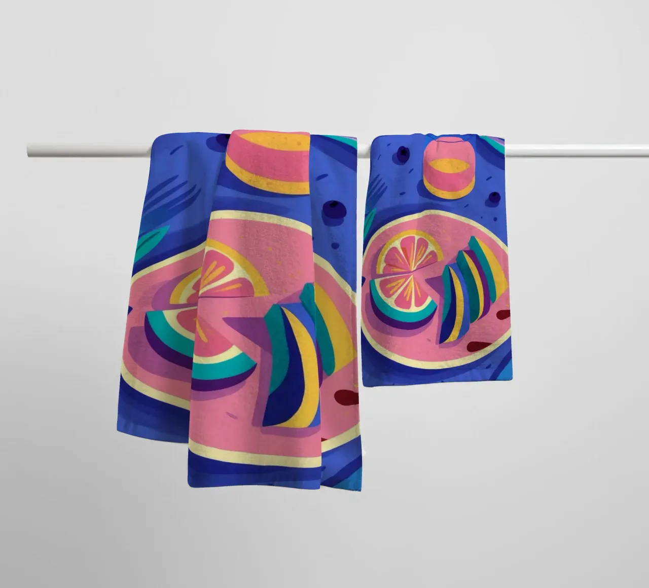 Citrus Splash Soiree towel by Muse Artworks