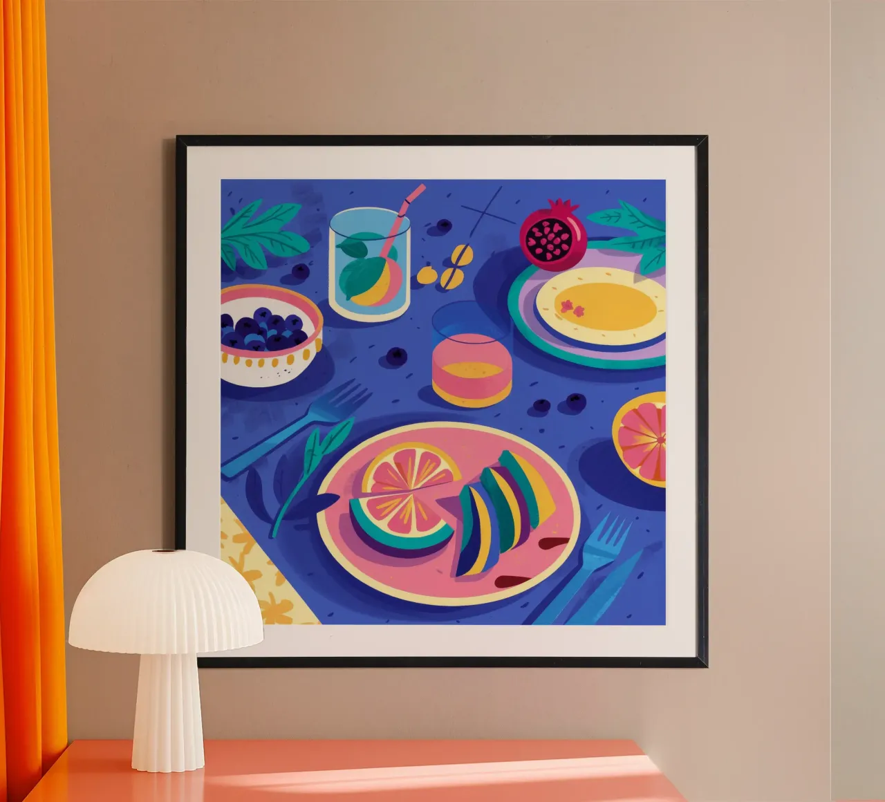 Citrus Splash Soiree Hahnemühle von Muse Artworks