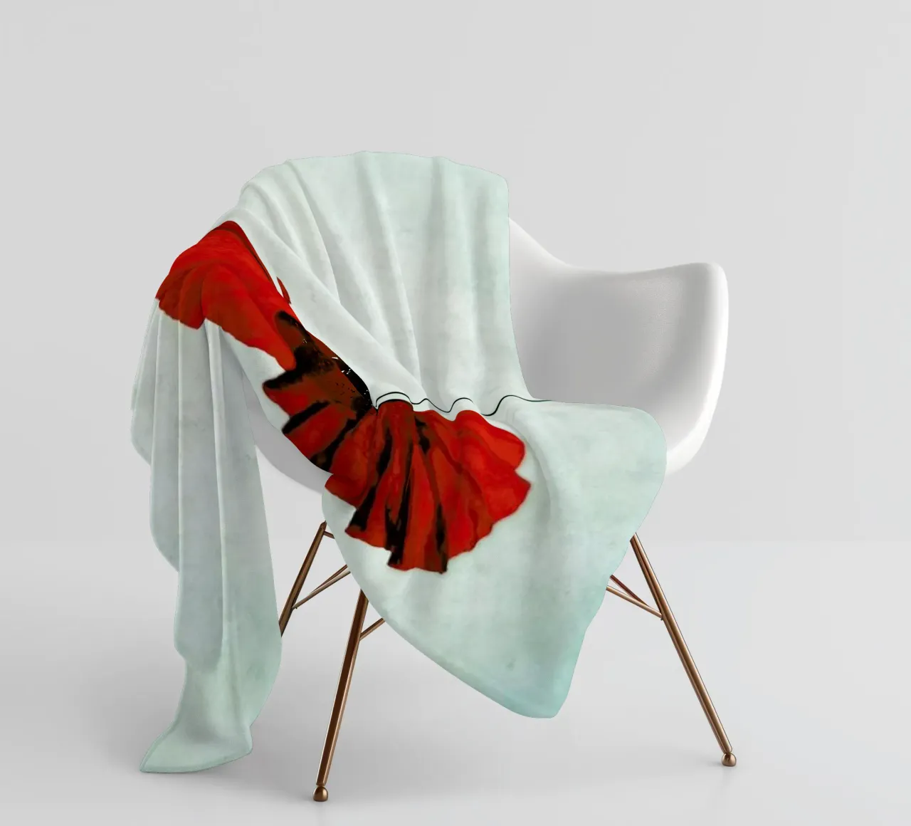 Red fleecedeken van Angelo Cerantola