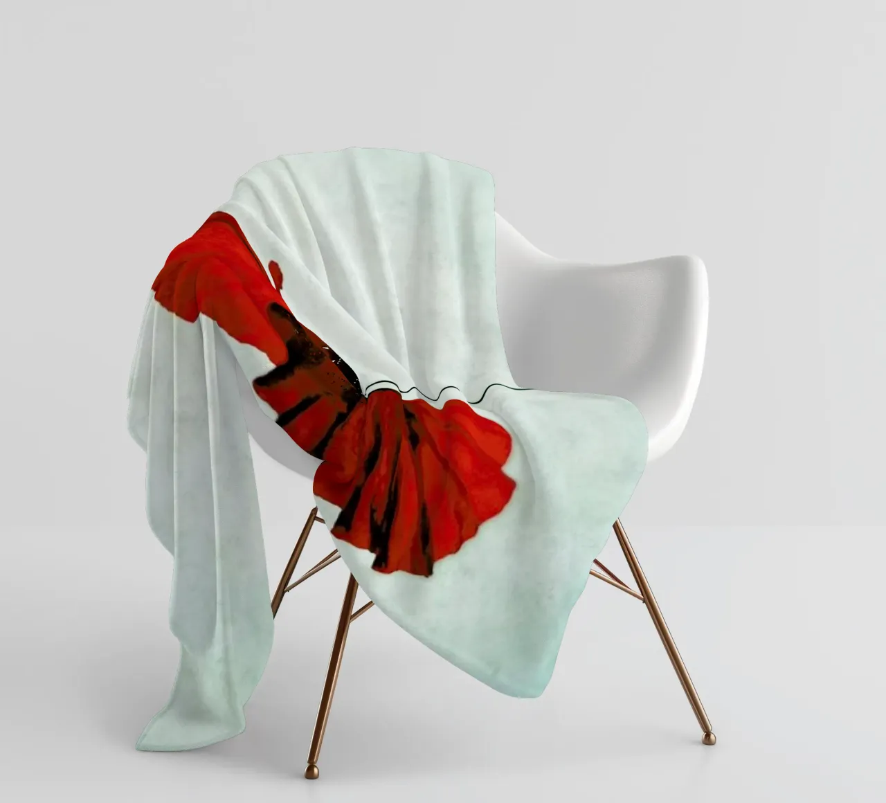 Red fleecedeken van Angelo Cerantola