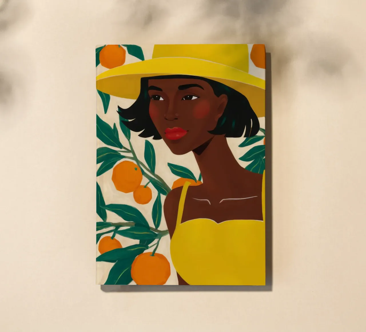 Chapeau jaune Agrumes carnet de notes de Peak Delusion