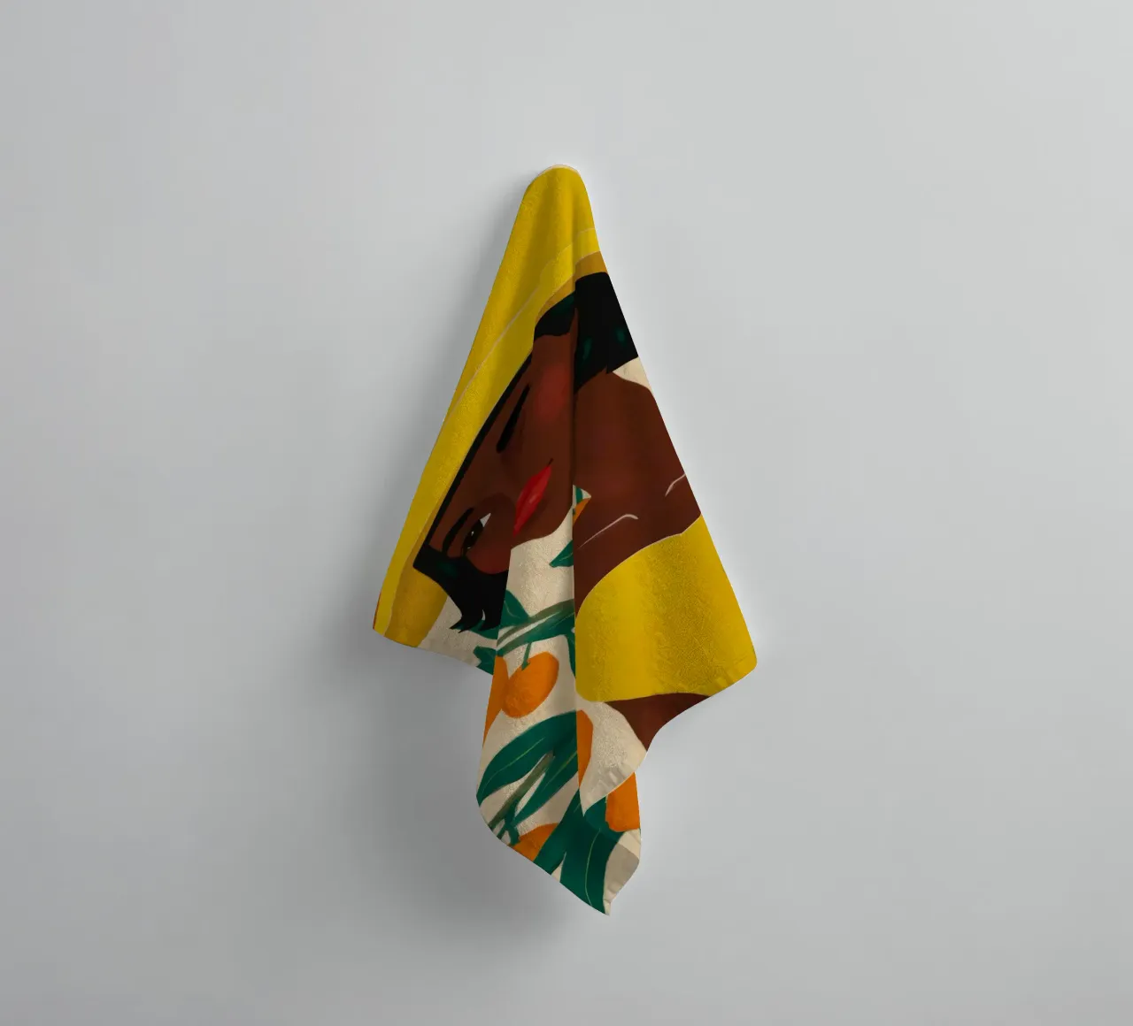 Chapeau jaune Agrumes serviette de bain de Peak Delusion