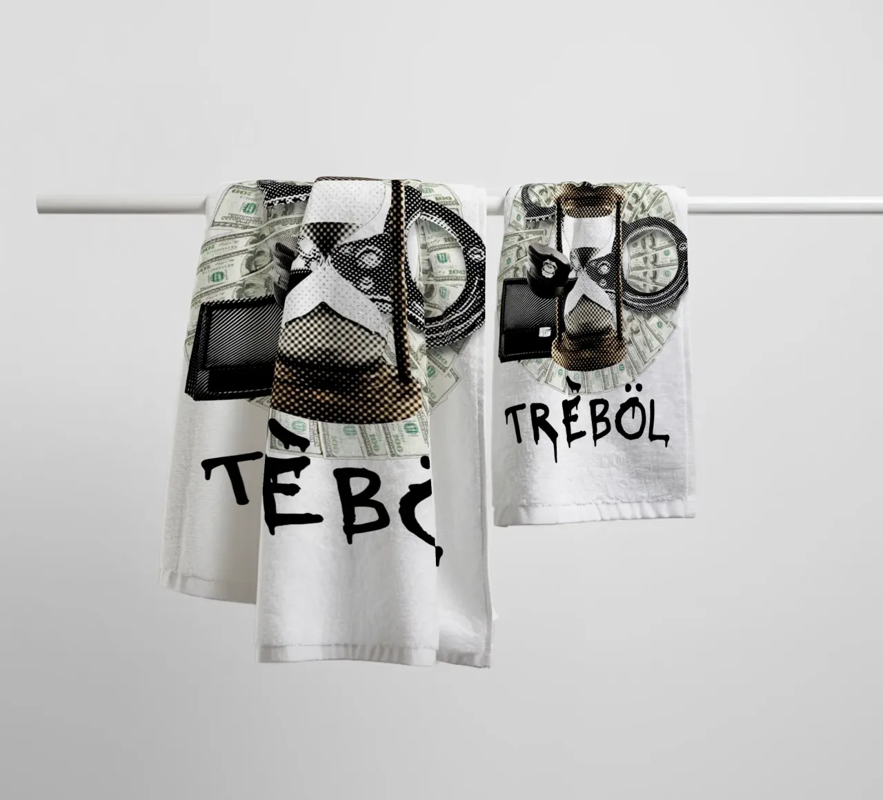 tIM€ asciugamano da bagno da TREBOL