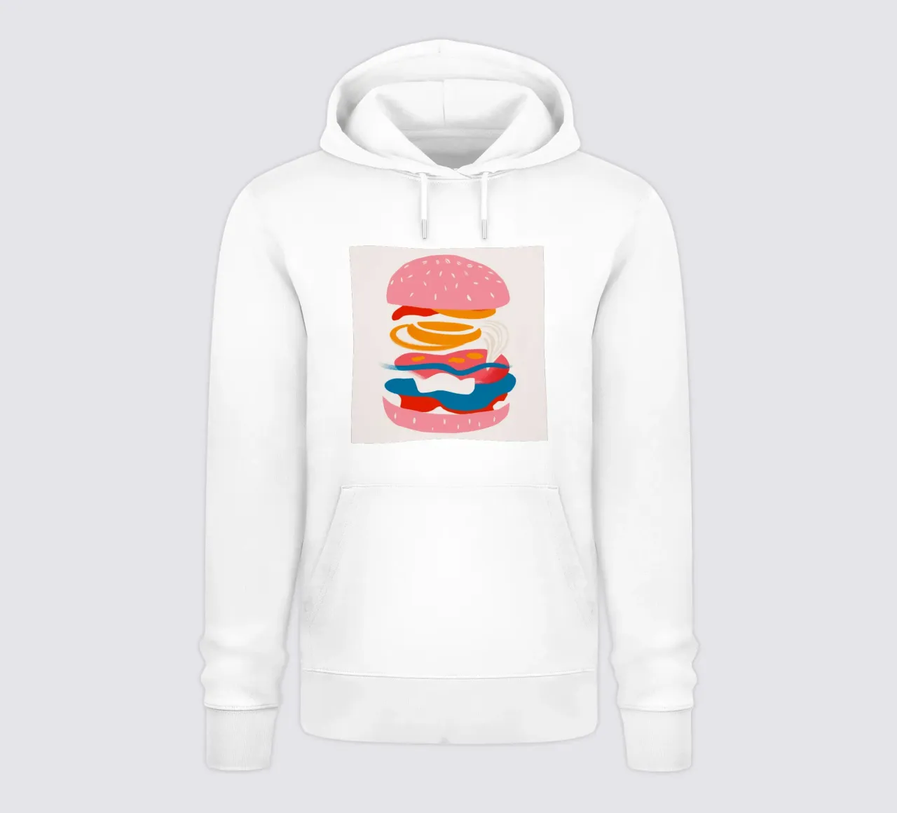 Sogno di un hamburger galleggiante felpa con cappuccio da Muse Artworks