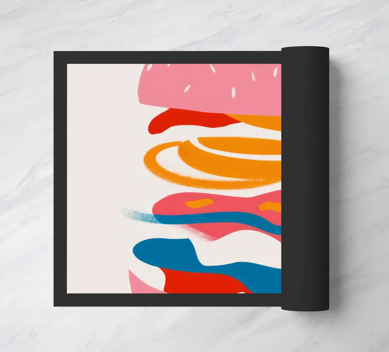 Sogno di un hamburger galleggiante zerbino da Muse Artworks