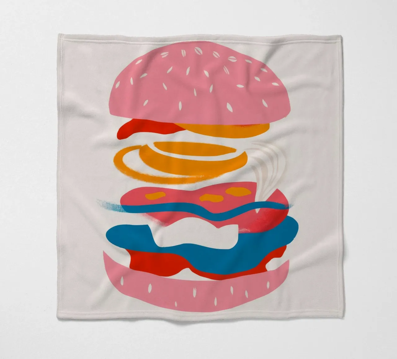 Sogno di un hamburger galleggiante coperta in pile da Muse Artworks
