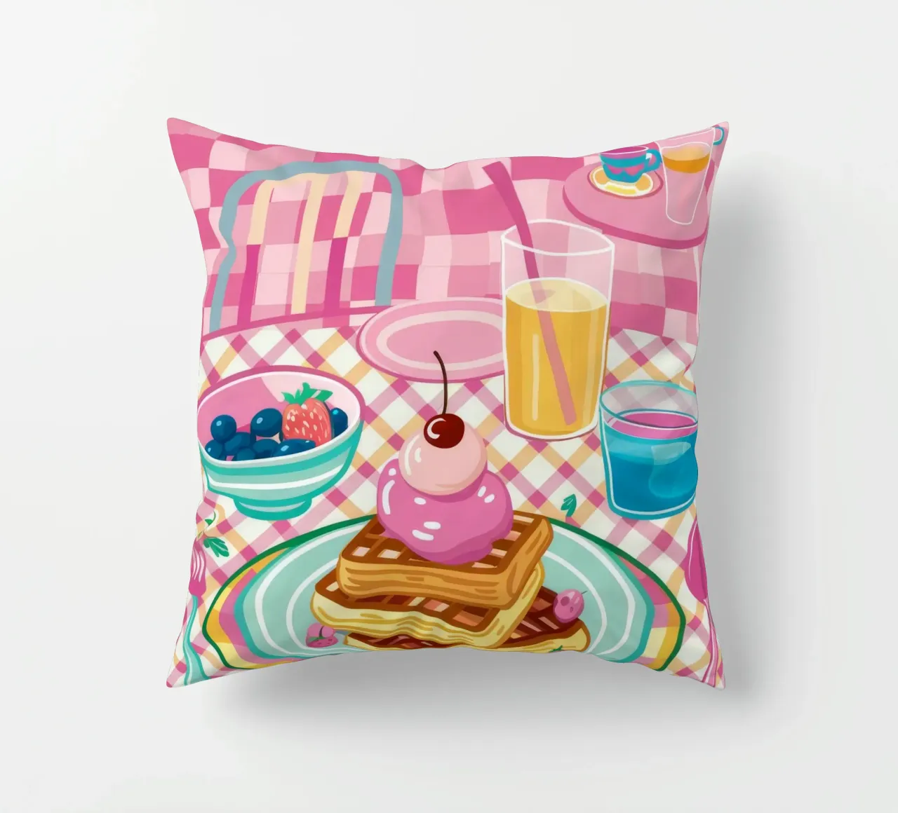 Dolcezza del waffle cuscino da Muse Artworks