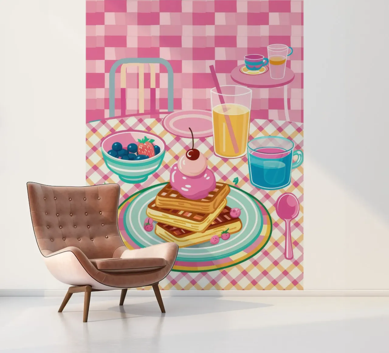 Sweet Waffle Indulgence photo wallpaper by Muse Artworks