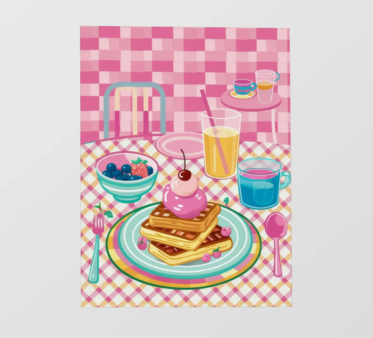 Sweet Waffle Indulgence photo wallpaper by Muse Artworks