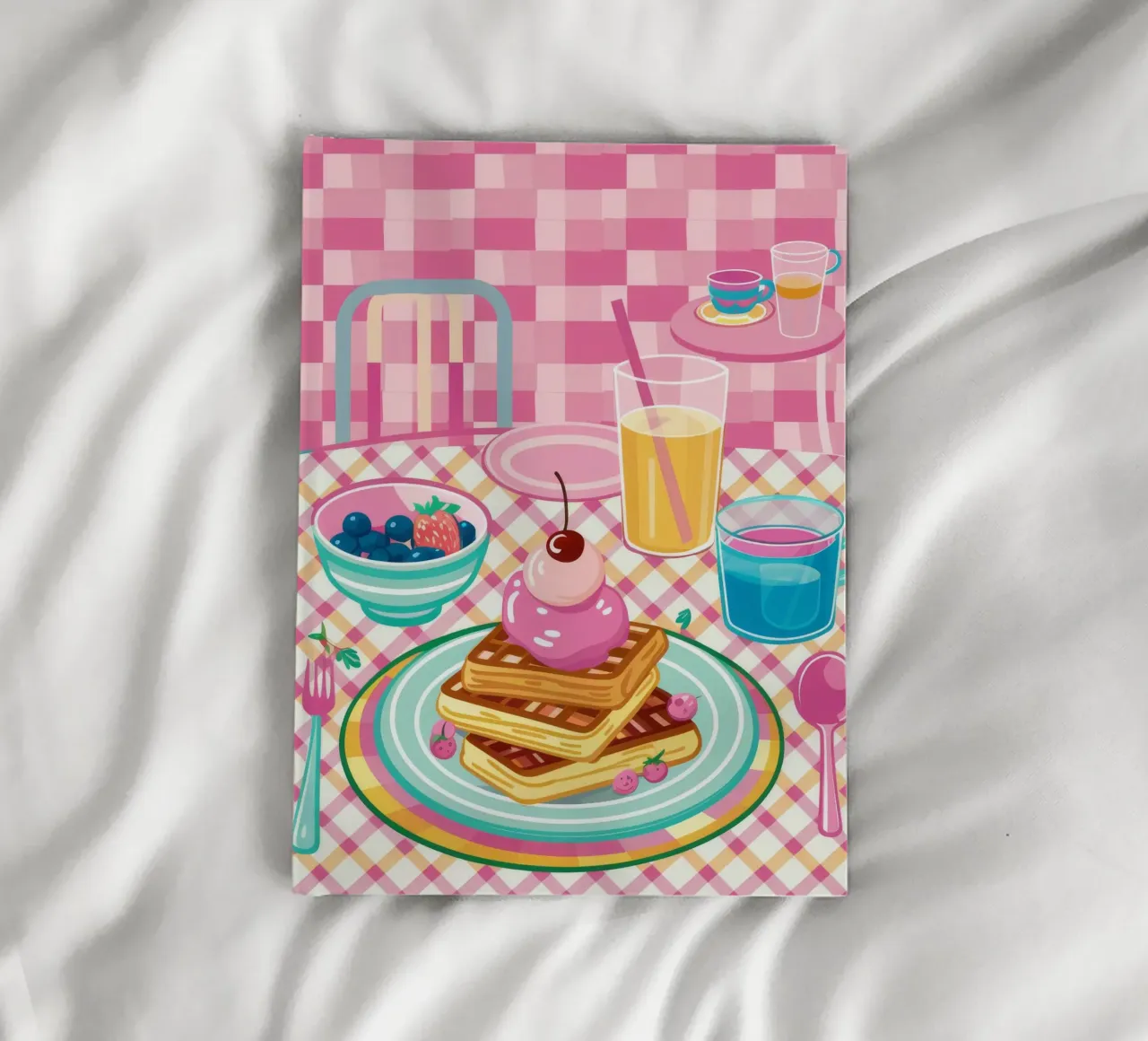 Sweet Waffle Indulgence notebook by Muse Artworks