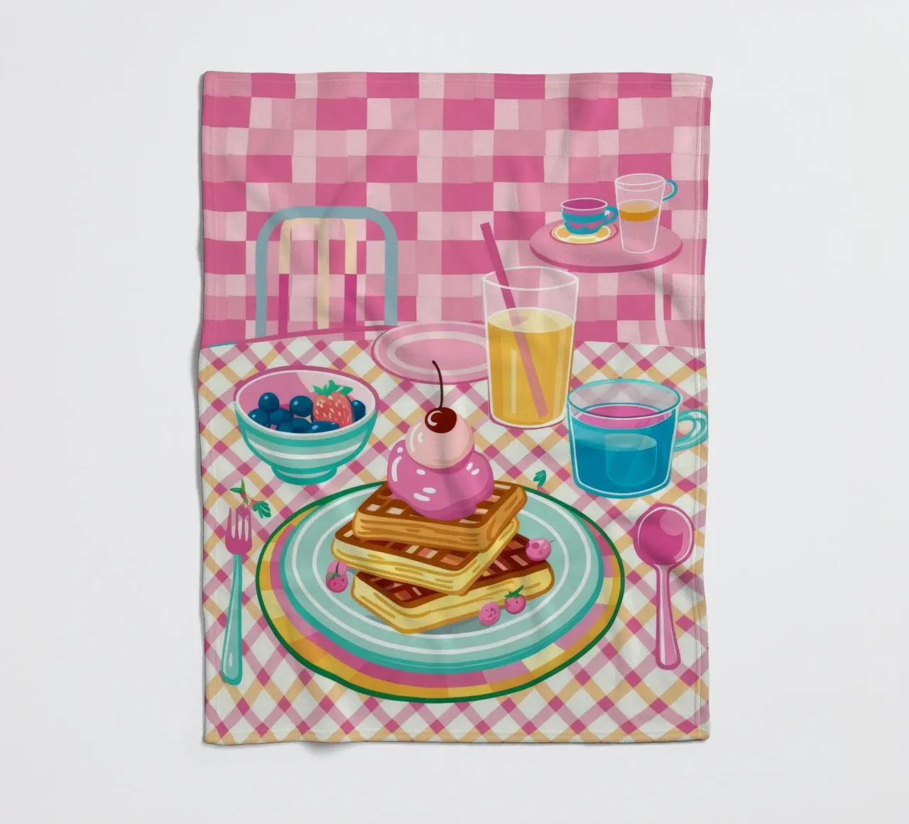 Dolcezza del waffle coperta in pile da Muse Artworks