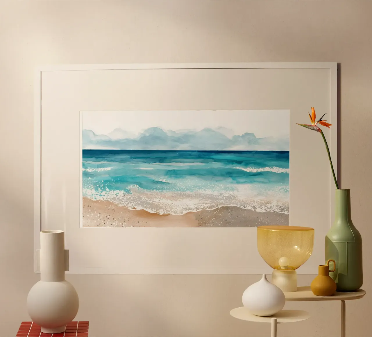 Sale e silenzio poster con telaio in legno da Matthias Keller Studio