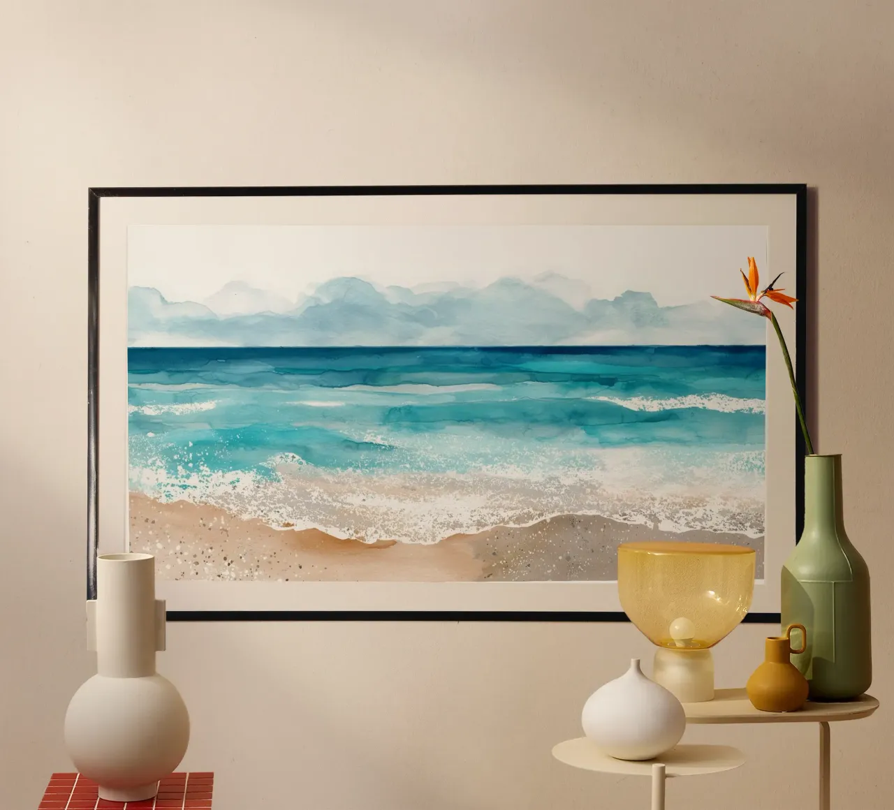 Sale e silenzio poster con telaio in legno da Matthias Keller Studio