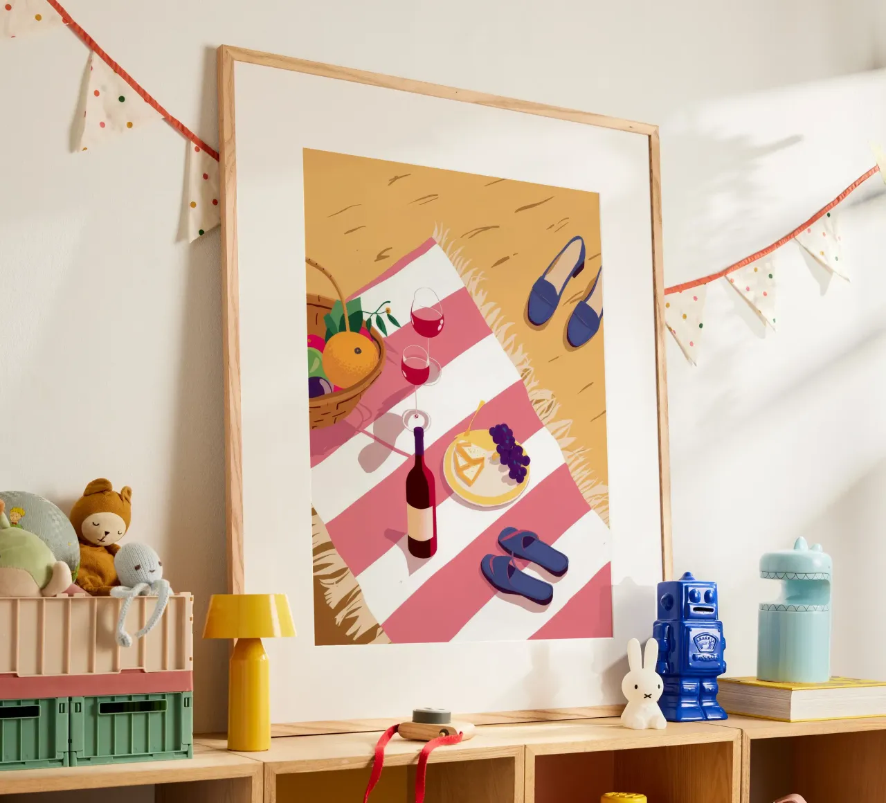 Beatitudine da picnic in spiaggia carta hahnemühle da Muse Artworks