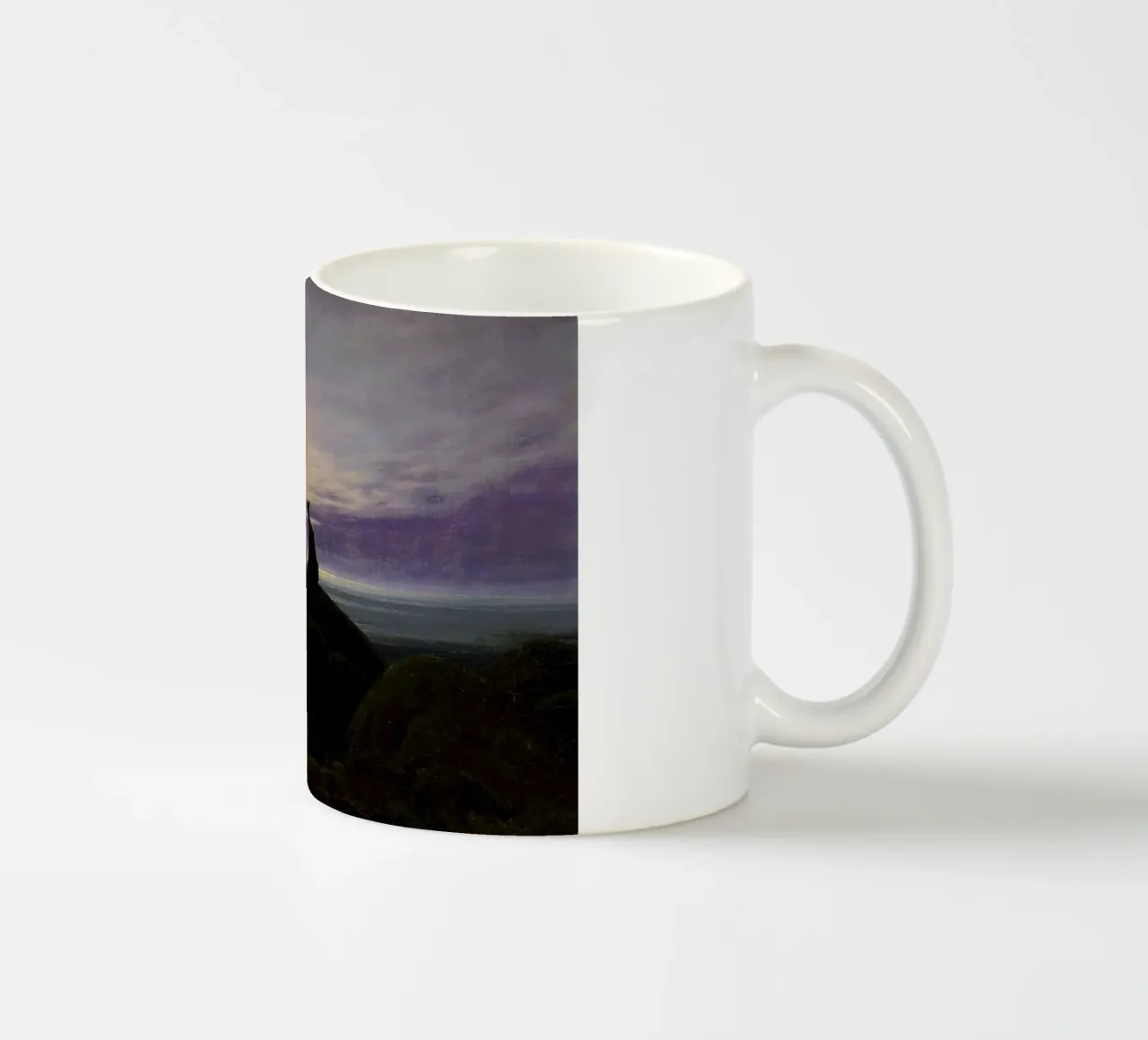 Friedrich - Moonrise by the Sea tazza in ceramica da Vintage by JUNIQE