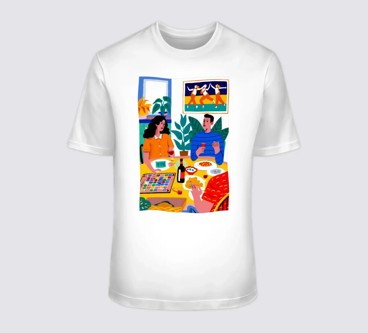 Appuntamento a cena in videoconferenza t-shirt da Muse Artworks