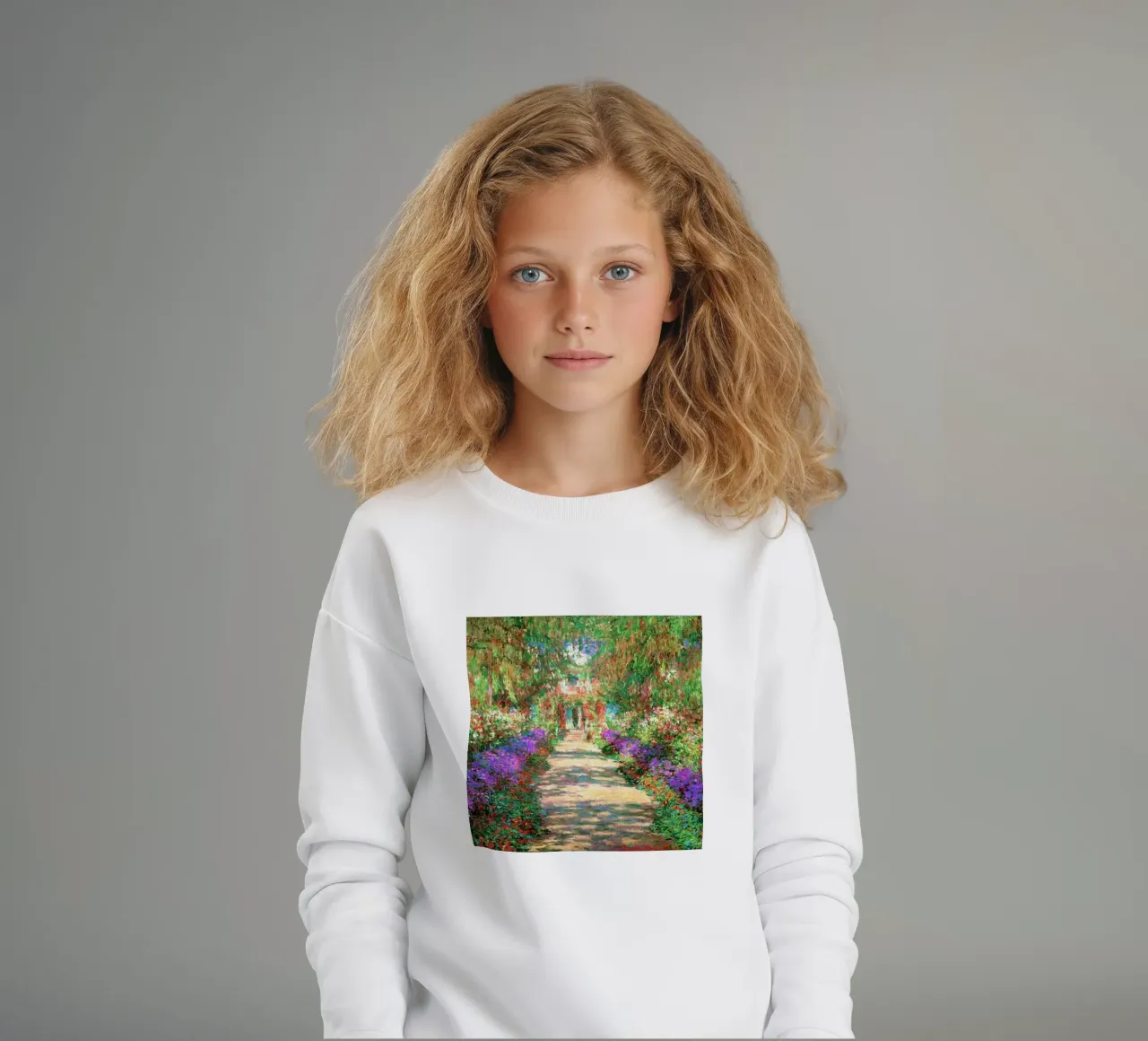 Il viale dei ricordi di Monet felpa bambino da Günstiger Laden