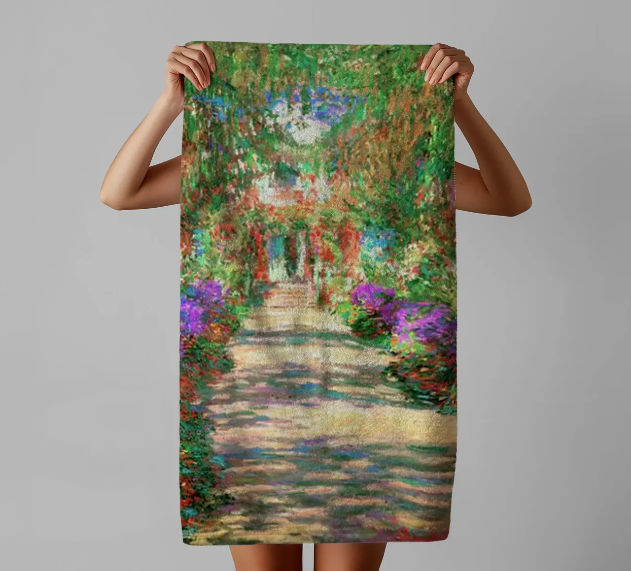 Il viale dei ricordi di Monet asciugamano da bagno da Günstiger Laden