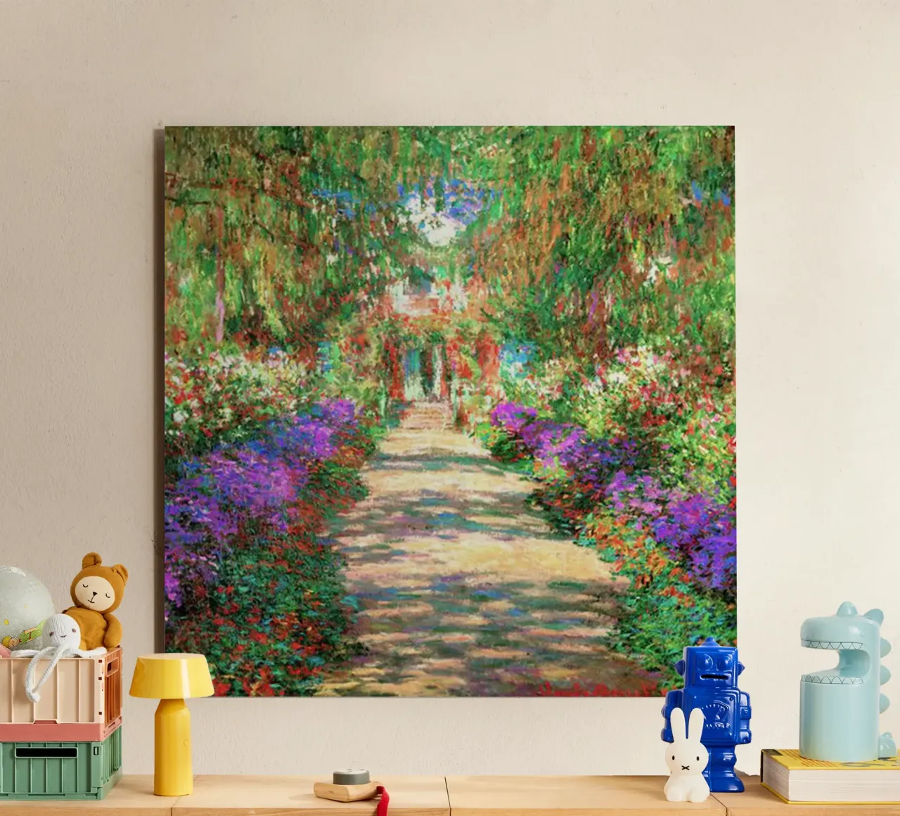 Il viale dei ricordi di Monet alluminio dibond da Günstiger Laden