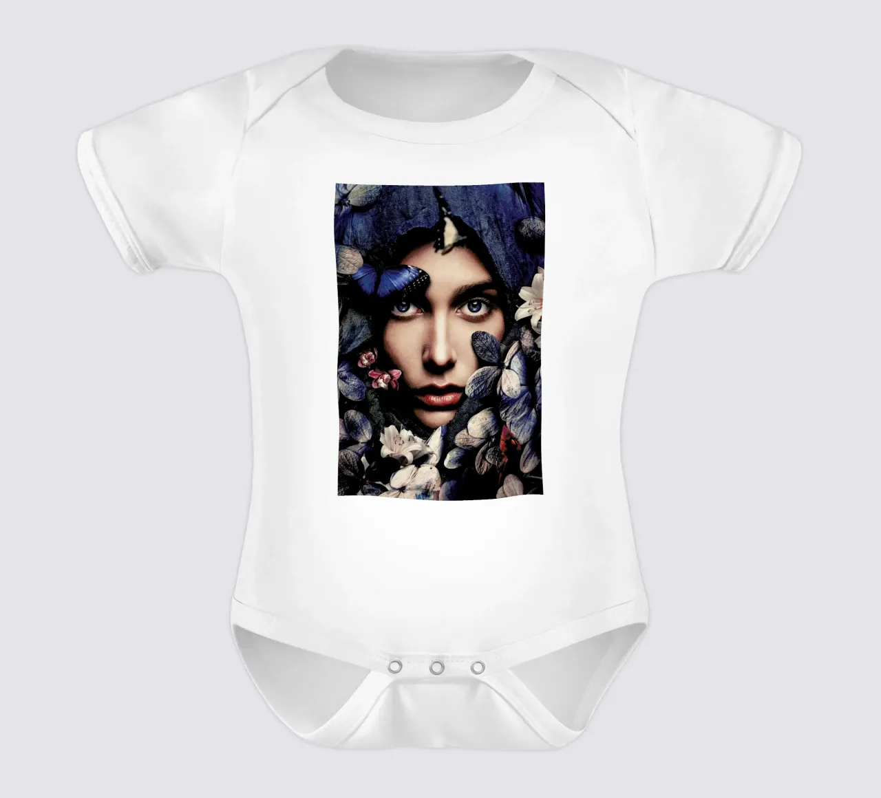 Mesmerizing Eyes body neonato maniche corte da Wouter Rikken