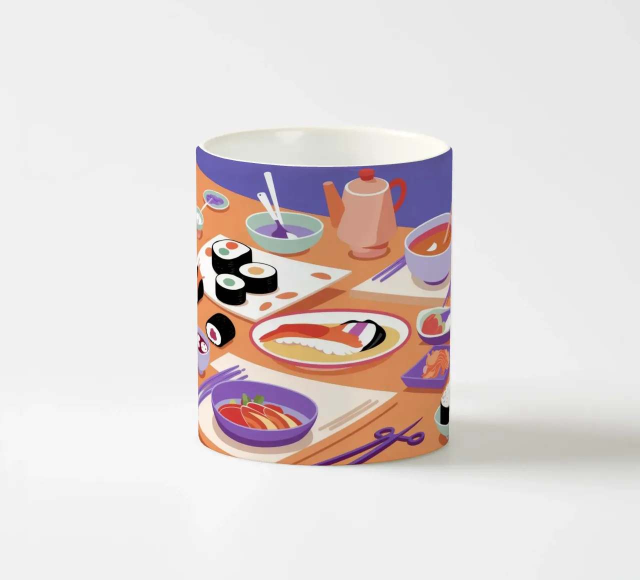 Cena a base di sushi tazza in ceramica da Muse Artworks