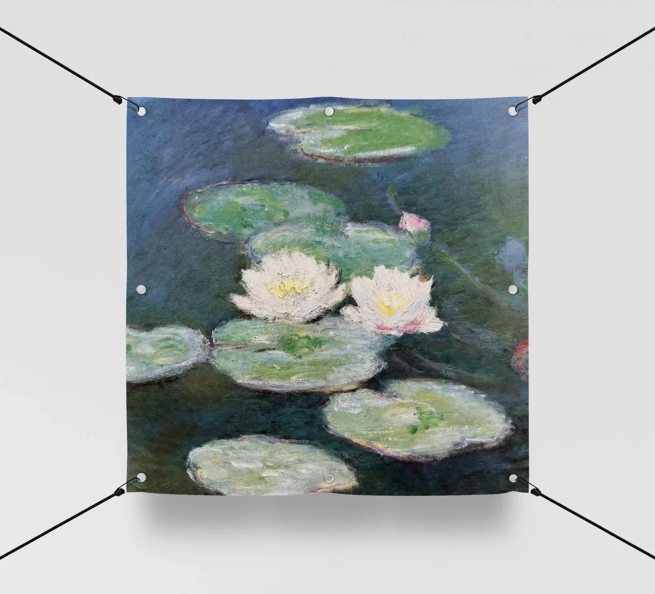 Monet Speciale fiore di loto telo in pvc da Günstiger Laden