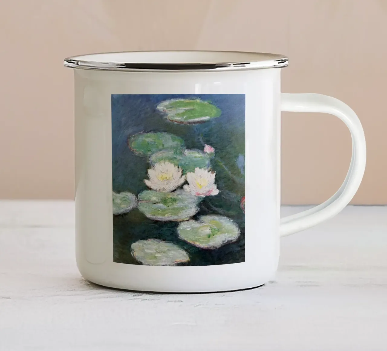 Monet Speciale fiore di loto tazza in smalto da Günstiger Laden