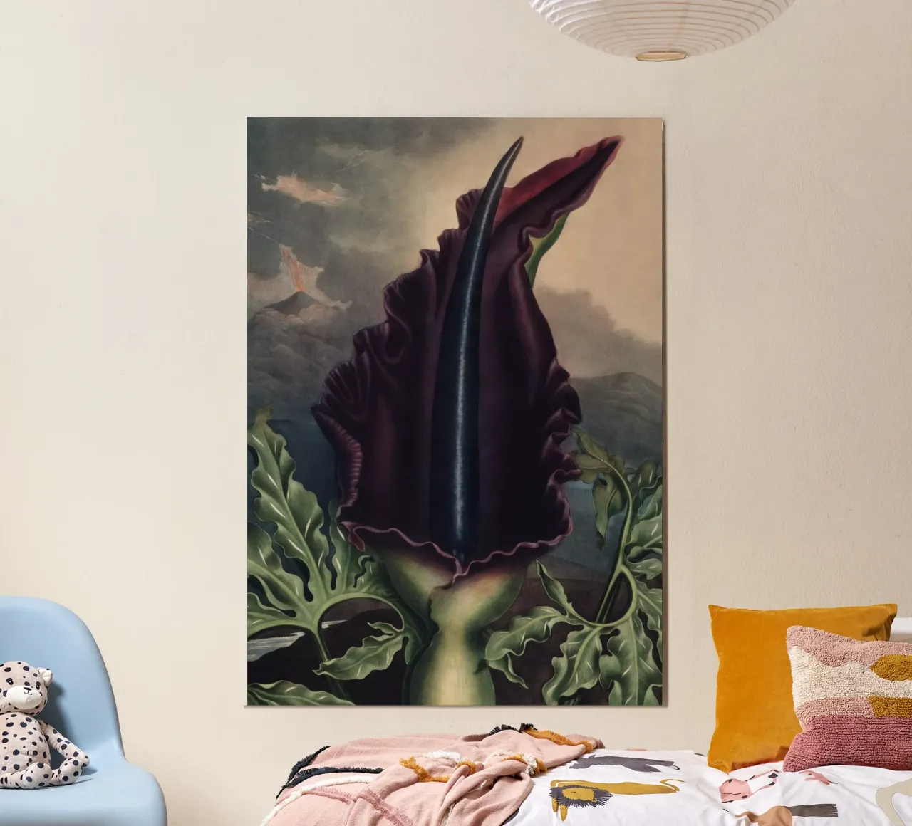 Vintage Thornton 2 Dragon Arum poster con telaio in plastica da Vintage Print Collection