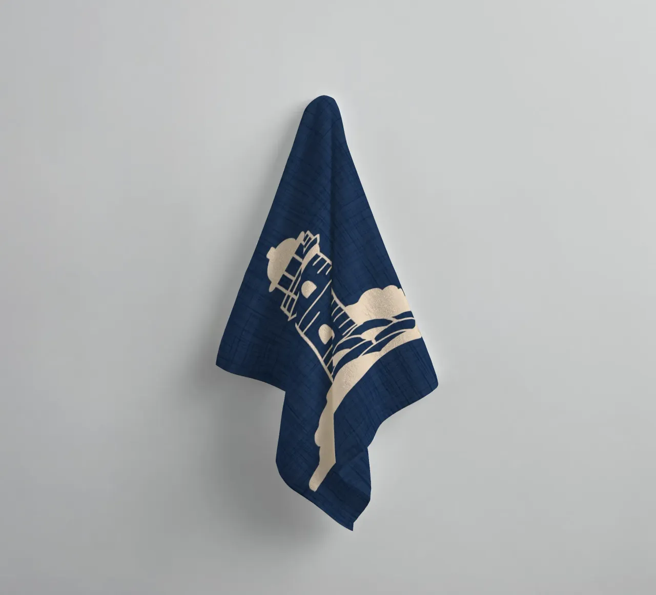 Lighthouse Nautical Mythology - Retro Coastal towel by susanacosta