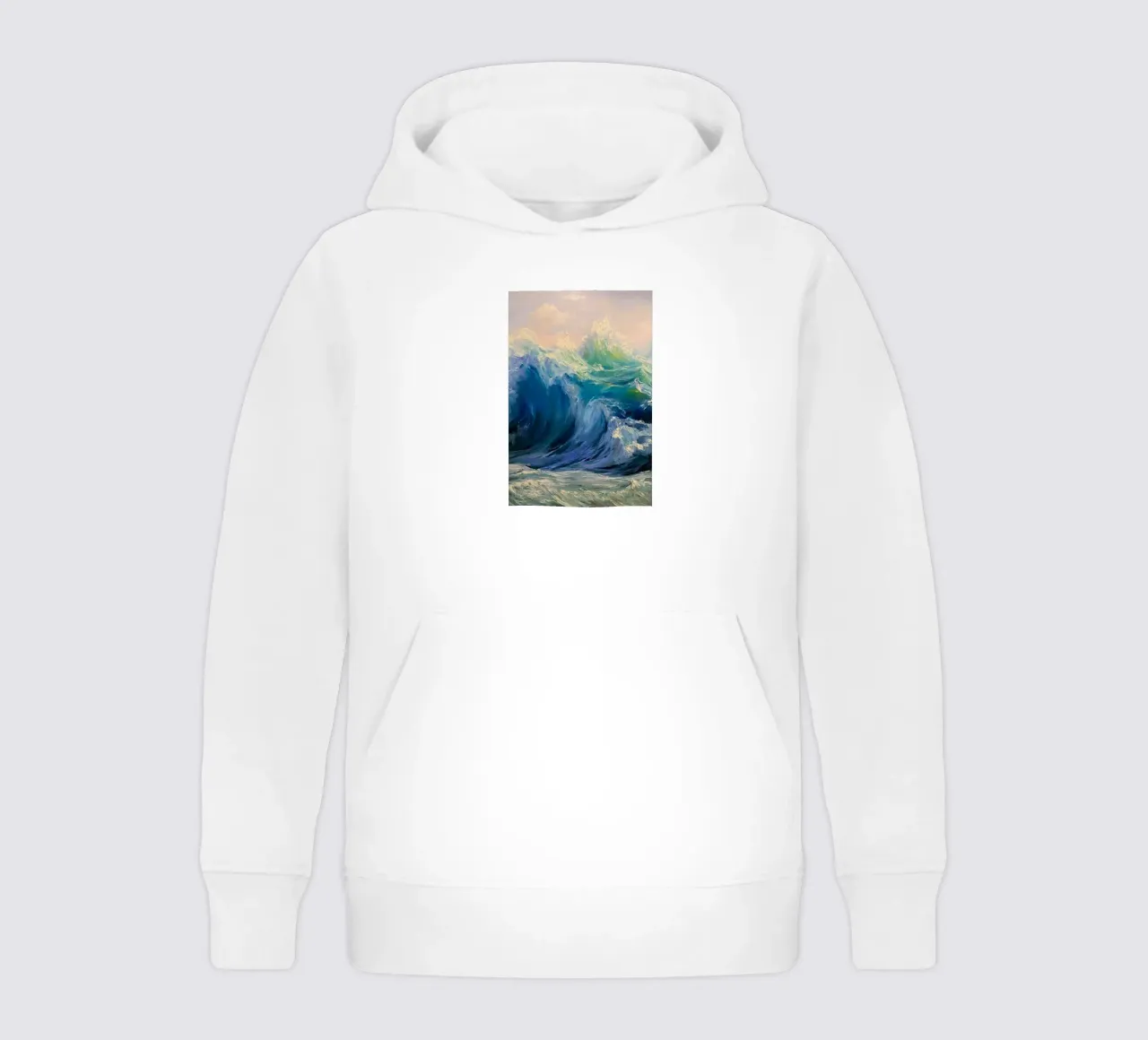 Monet Las olas sudadera con capucha para niño de Günstiger Laden