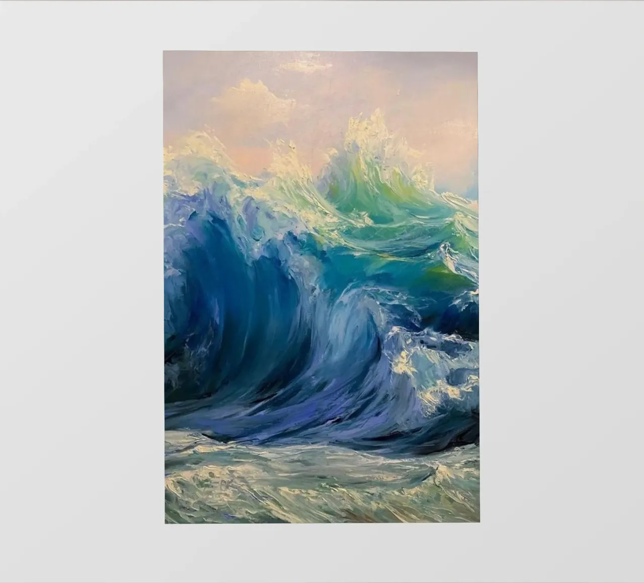 Monet Le onde telo in pvc da Günstiger Laden
