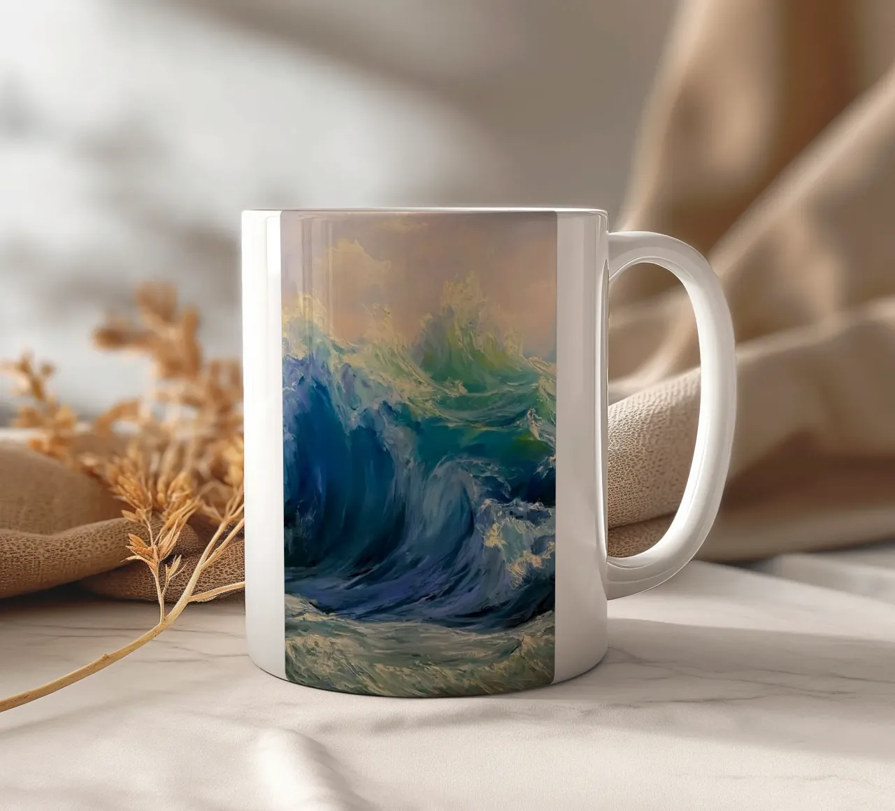 Monet De Golven keramische mok van Günstiger Laden