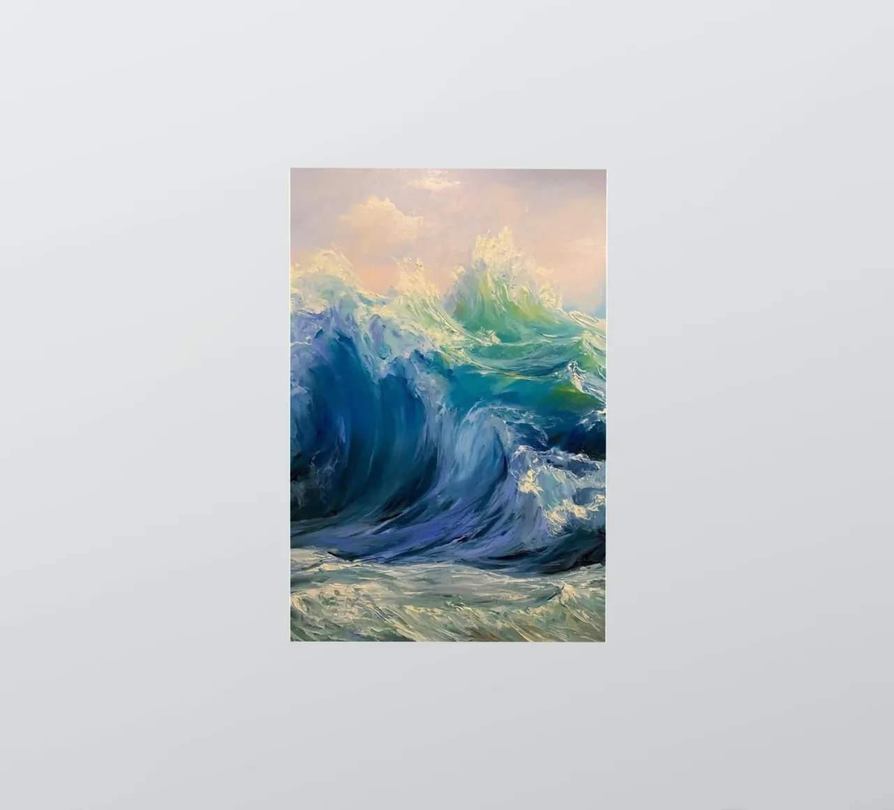 Monet Las olas pegatina de Günstiger Laden