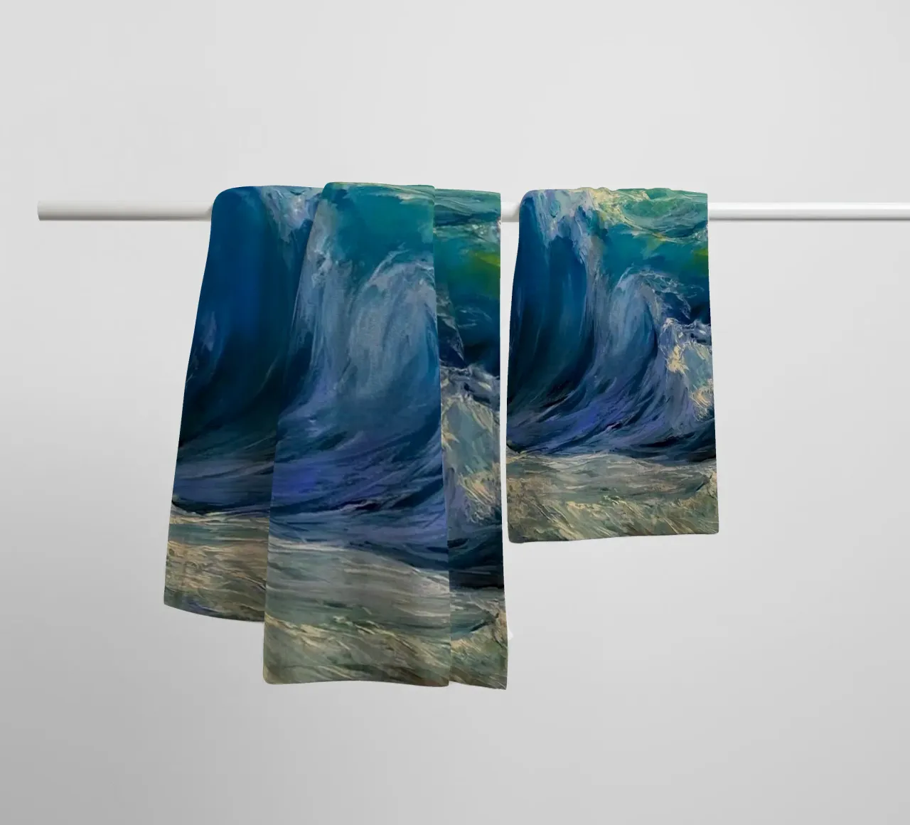 Monet Las olas toalla de baño de Günstiger Laden