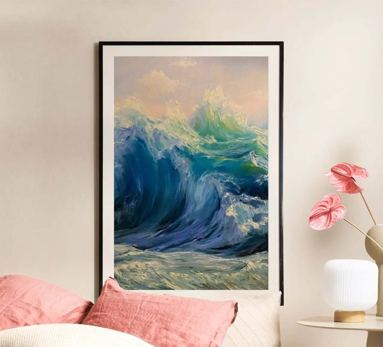 Monet Las olas hahnemühle de Günstiger Laden