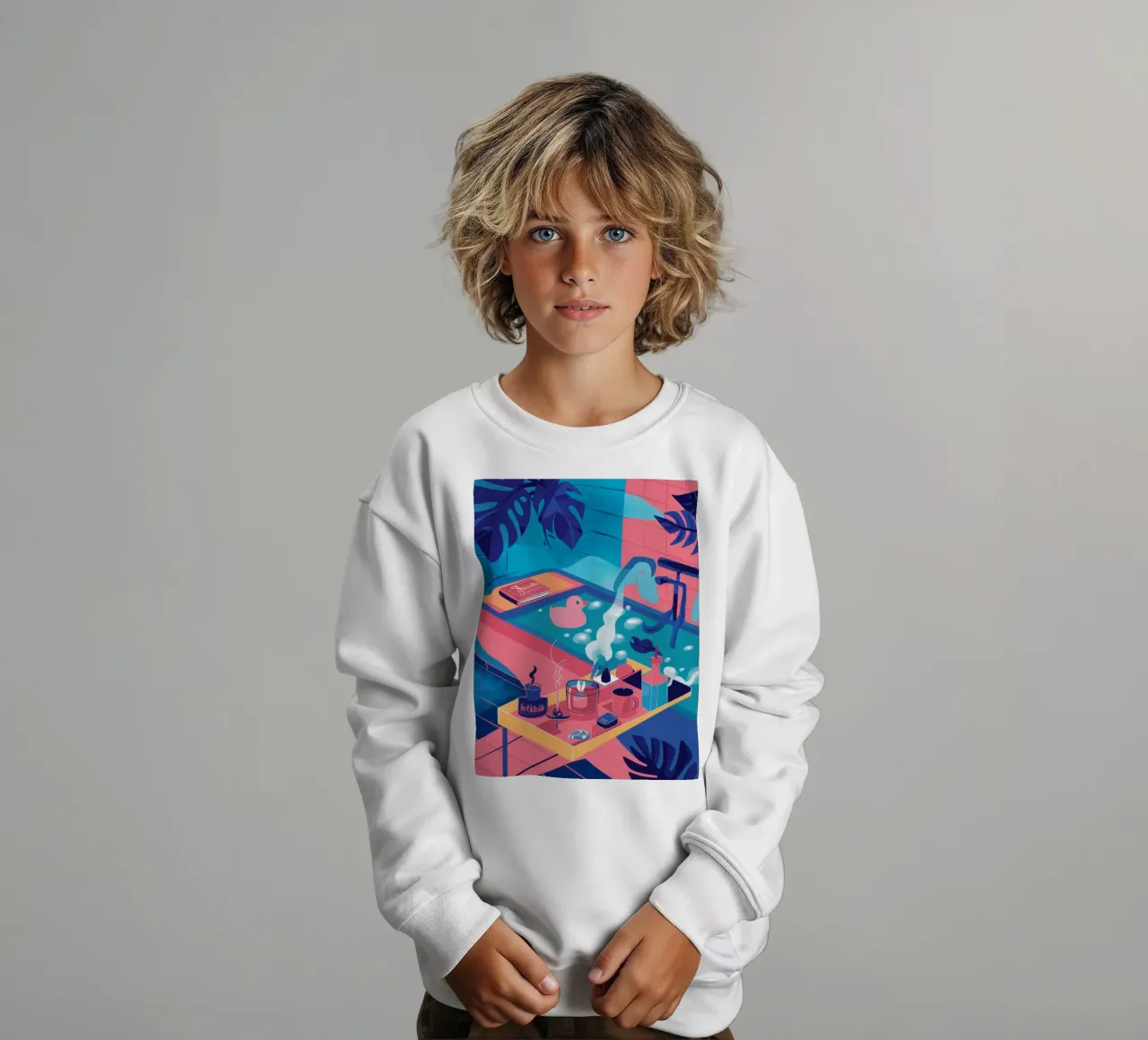 Serata Grill sul tetto felpa bambino da Muse Artworks