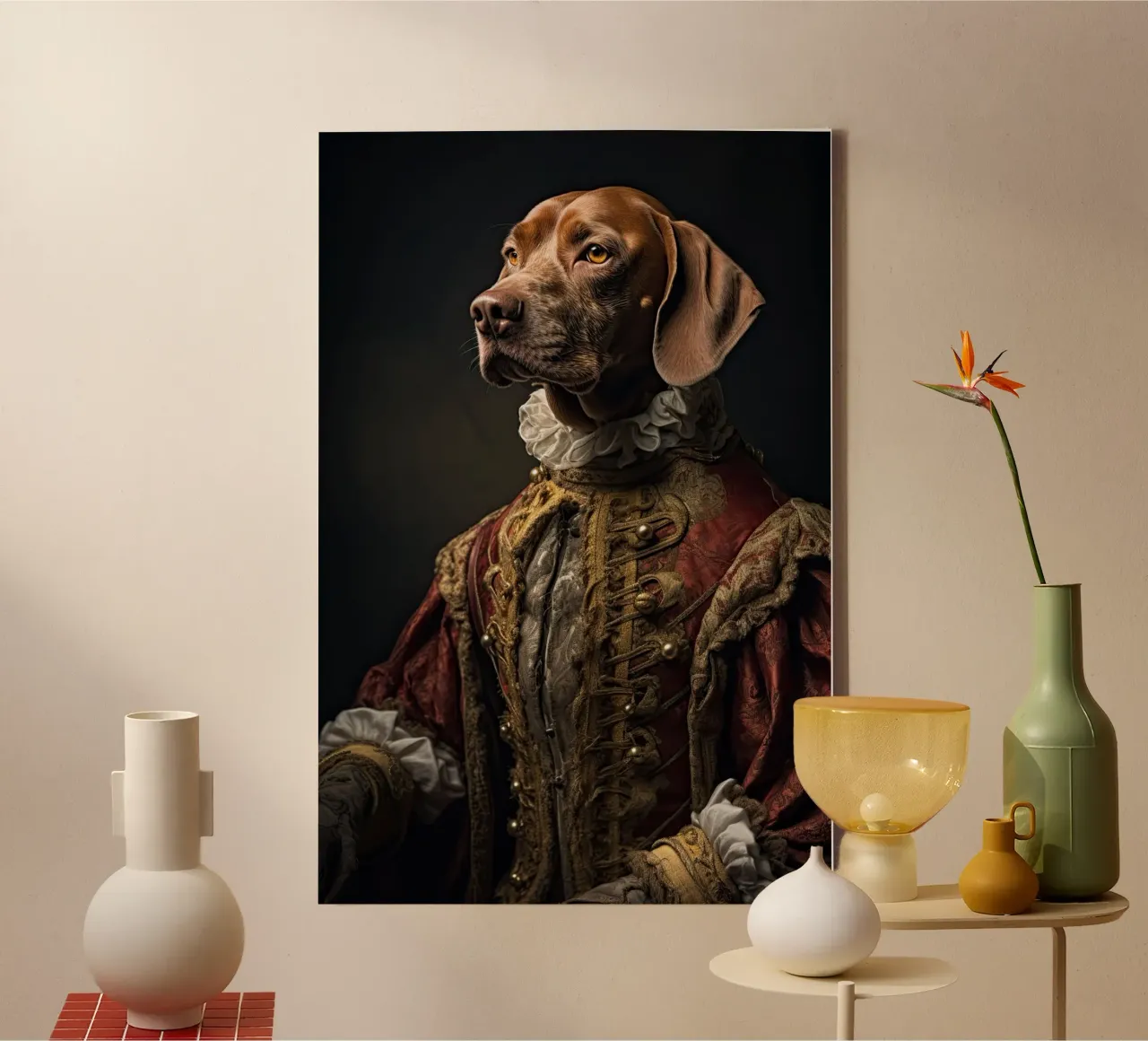 Muurkunst van Imagine canvas met Baklijst van Imagine