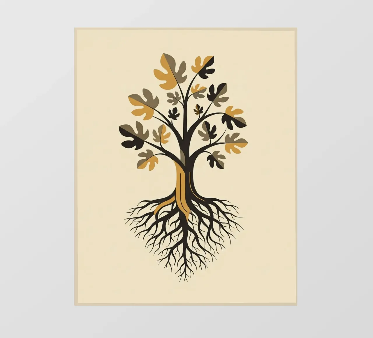 Floral bauhaus #062: Our Roots Run Deep pellicola backlit da Zen Design