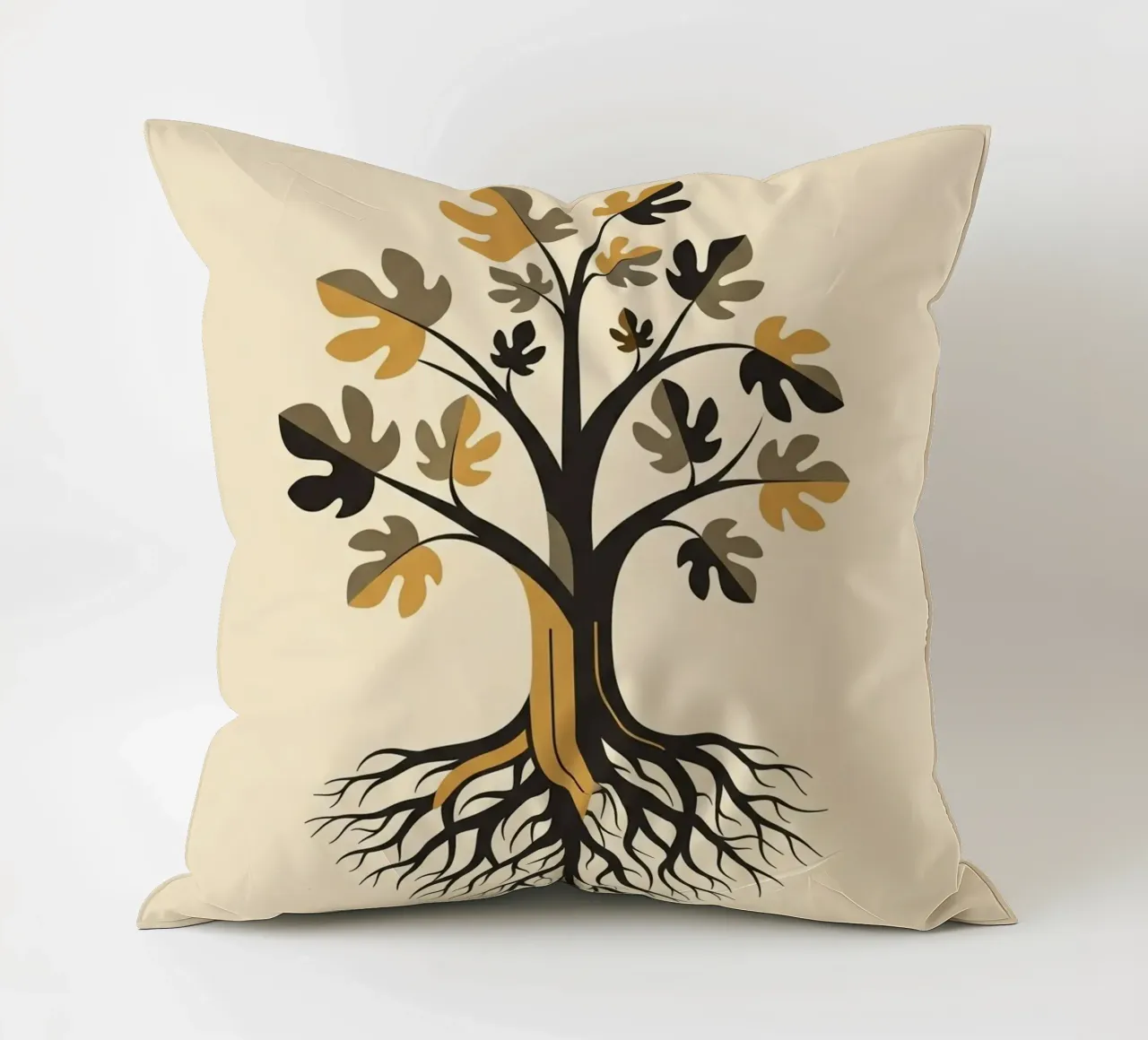 Floral bauhaus #062: Our Roots Run Deep cuscino da Zen Design