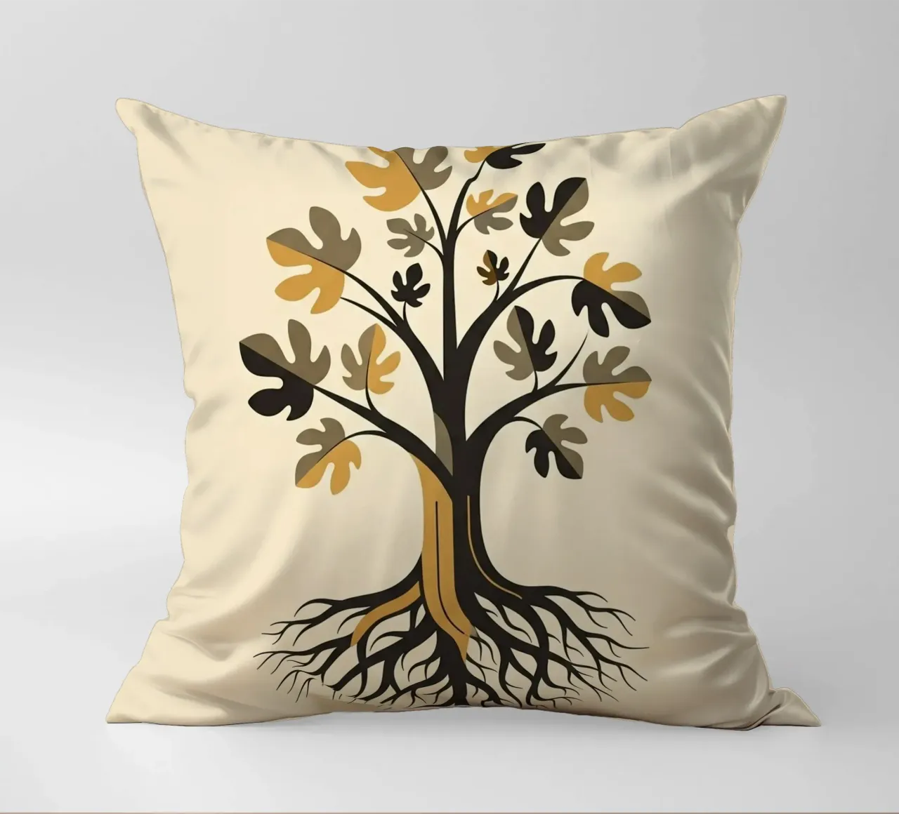 Floral bauhaus #062: Our Roots Run Deep cuscino da Zen Design
