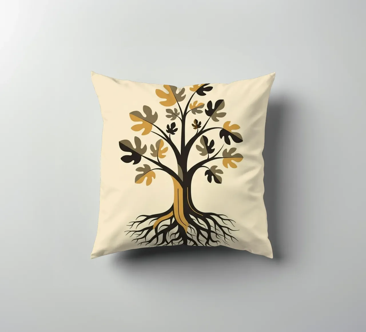 Floral bauhaus #062: Our Roots Run Deep cuscino da Zen Design