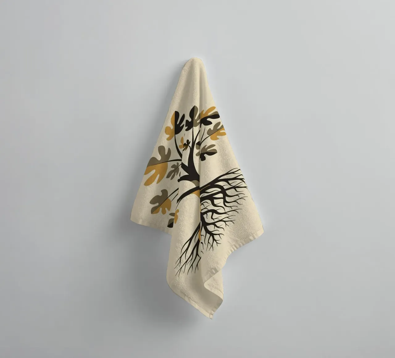 Floral bauhaus #062: Our Roots Run Deep asciugamano da bagno da Zen Design