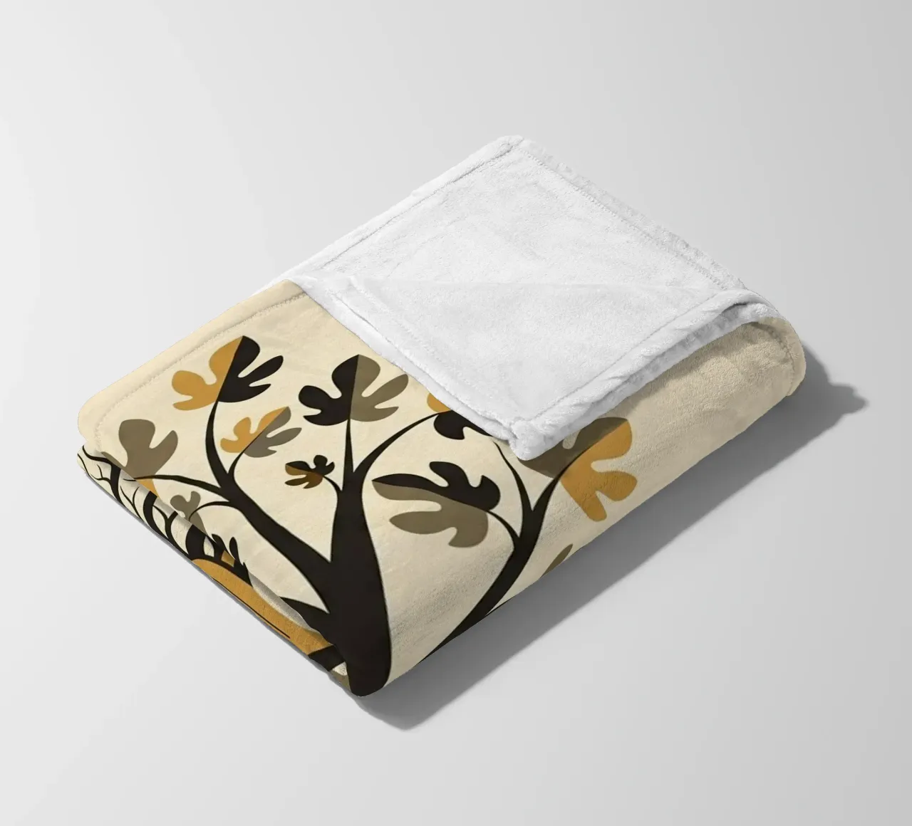 Floral bauhaus #062: Our Roots Run Deep coperta in pile da Zen Design