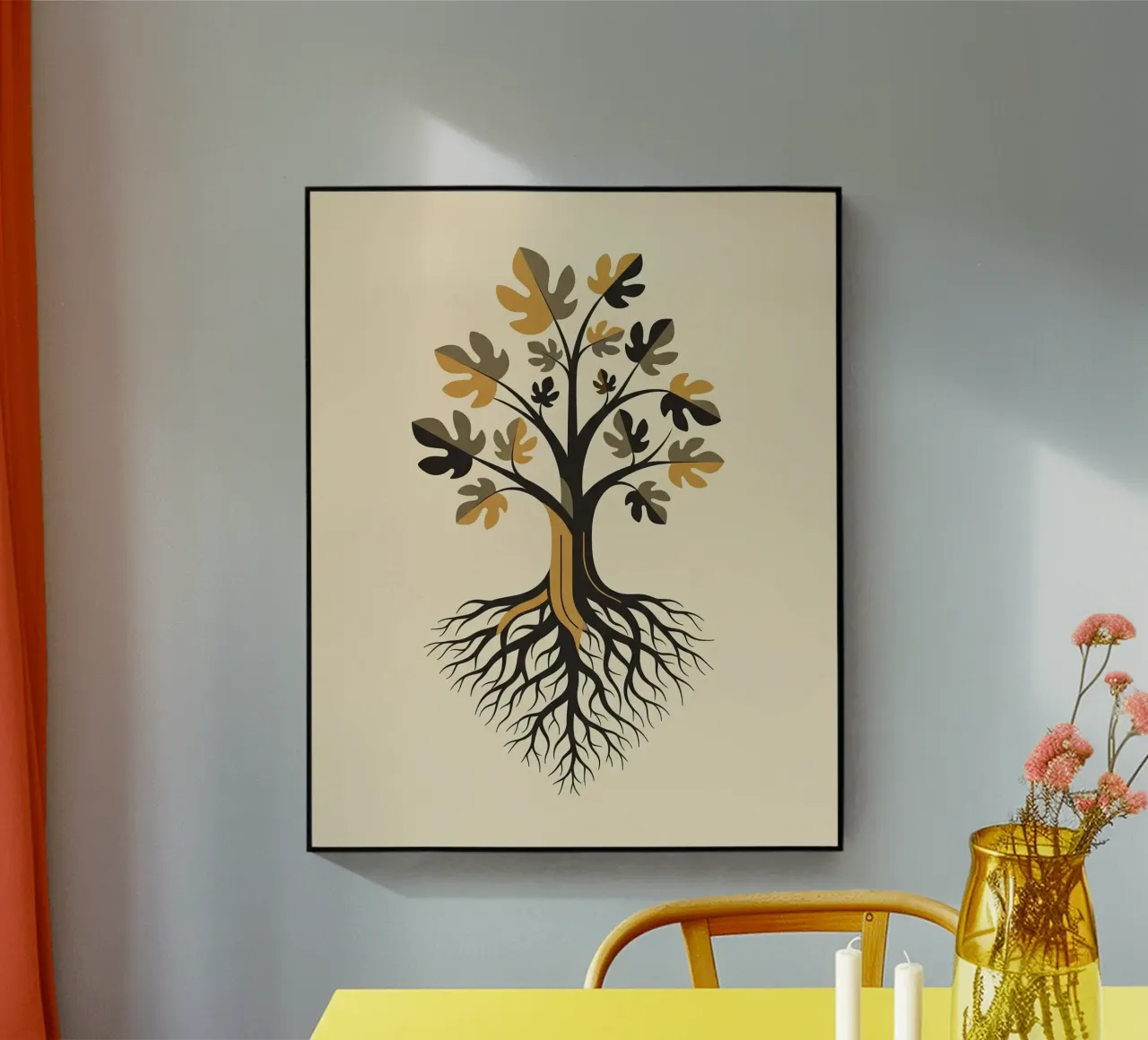 Floral bauhaus #062: Our Roots Run Deep plexiglass da Zen Design